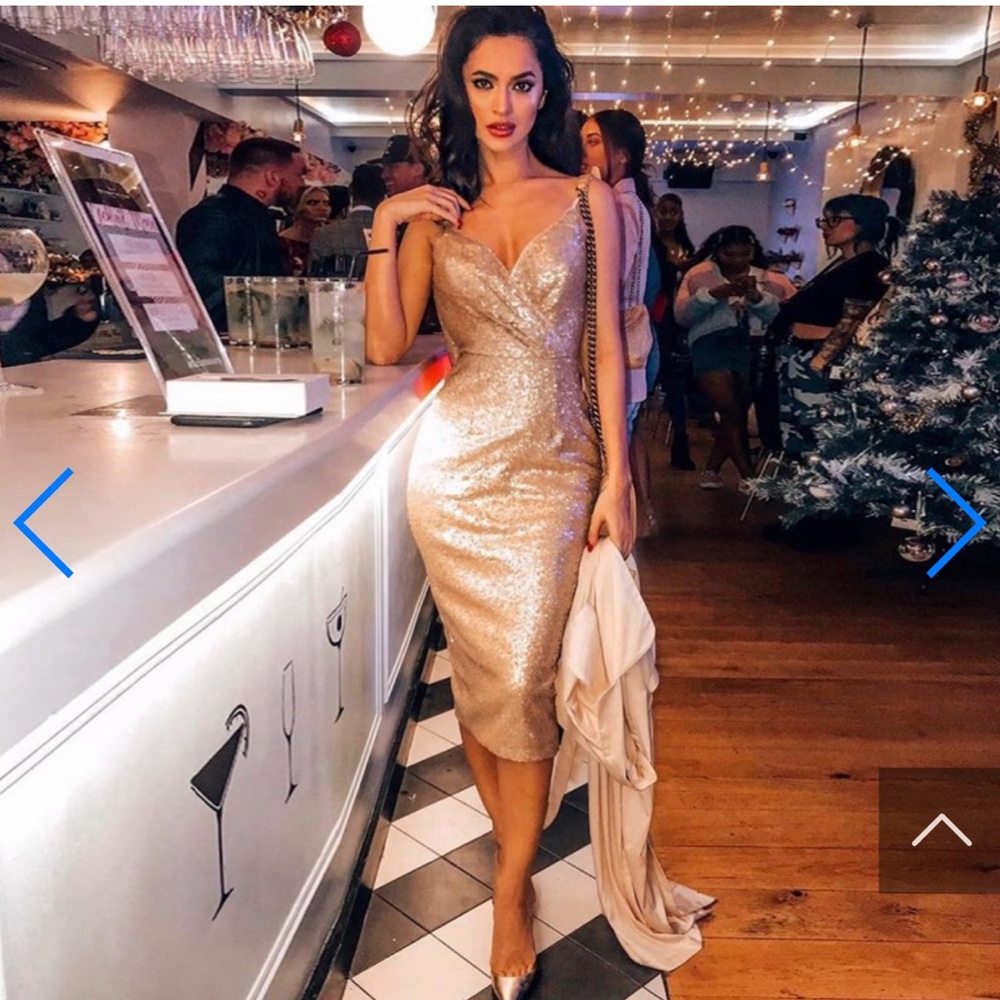 Gold dress